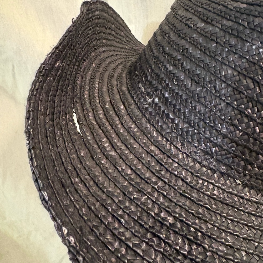 Free People Black Straw Hat - Picture 3 of 7